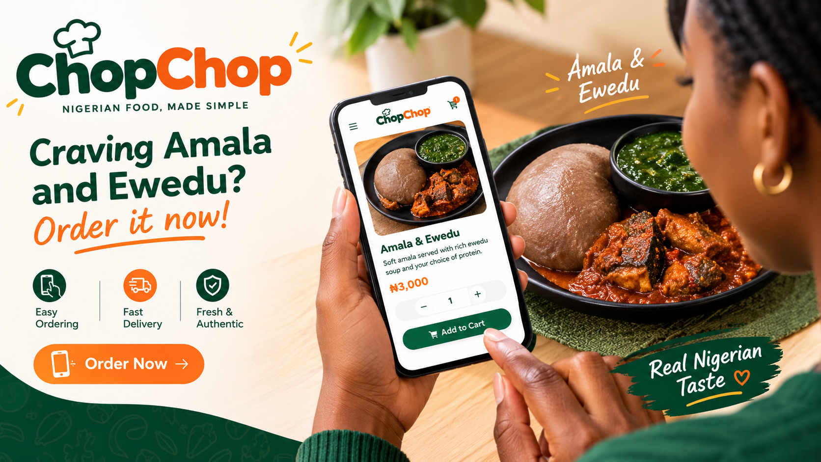 ChopChop: authentic Nigerian meals delivered to you.
